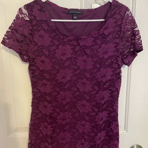 Lace Short Sleeve Blouse